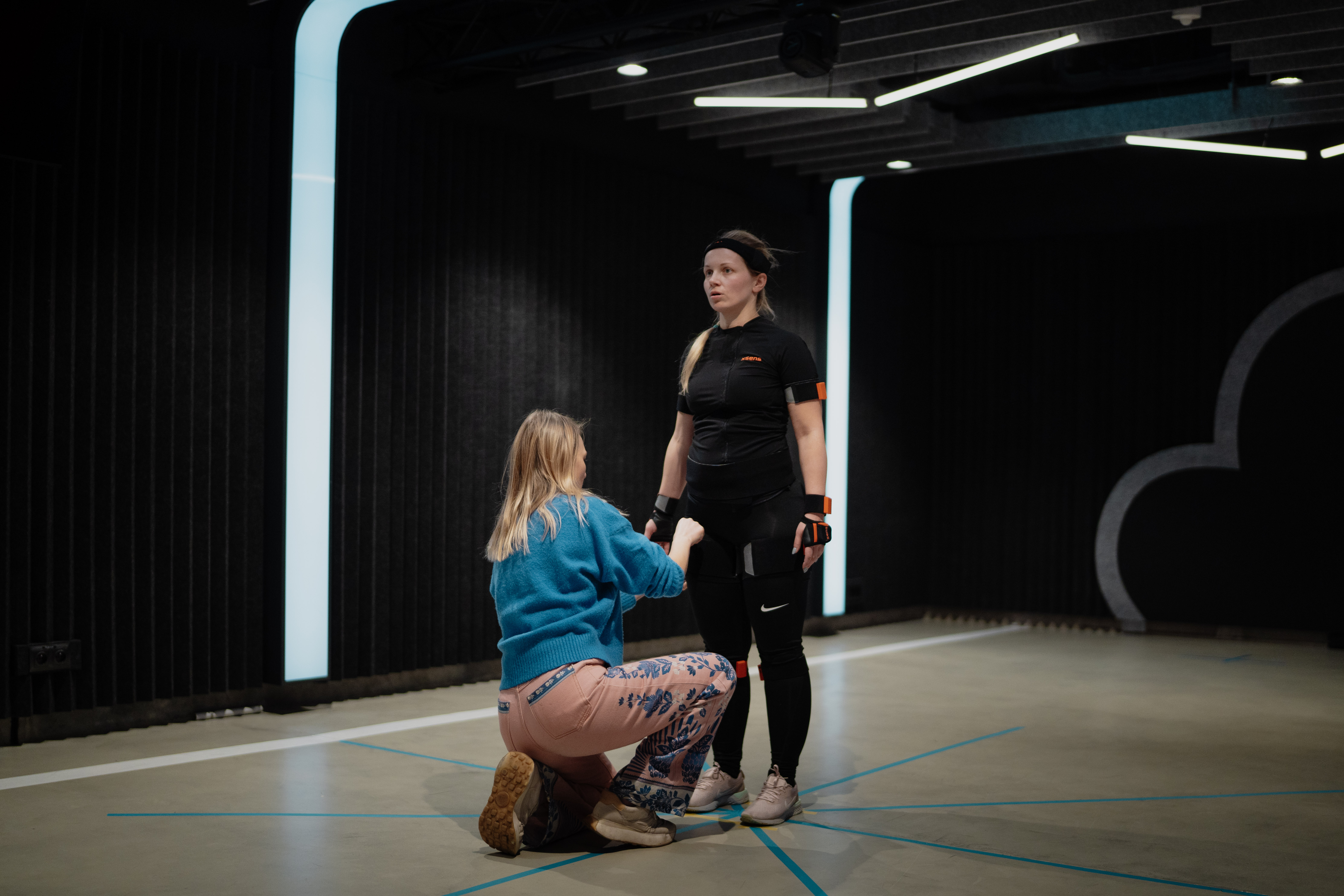 Motion capture coaching session